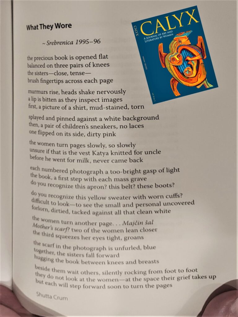 Text of poem by Shutta Crum